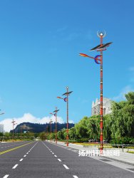 民族风太阳能路灯